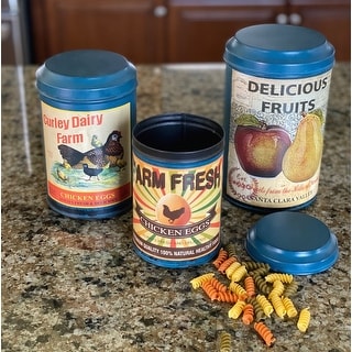 Vintage Farmhouse Decorative 3-Piece Canister