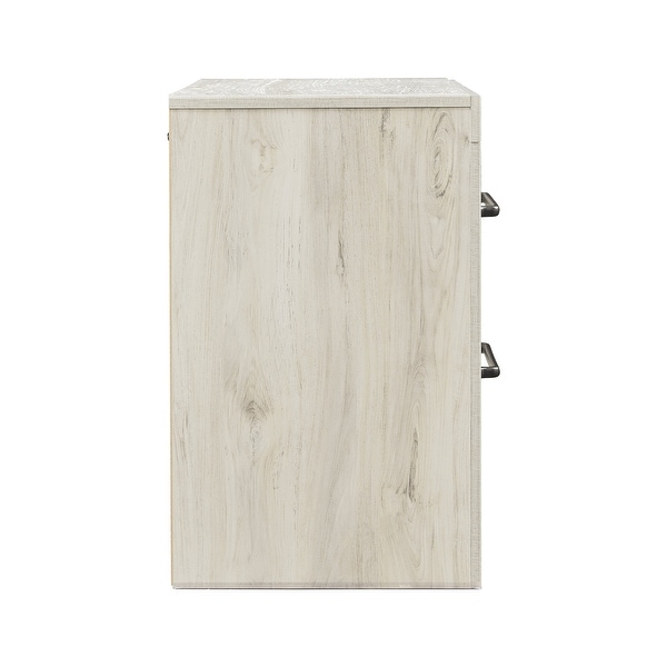 Drystan Two Drawer Casual Night Stand