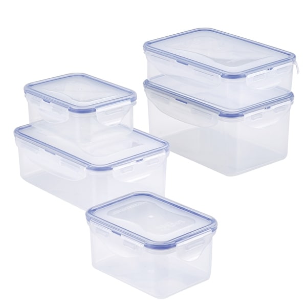 Easy Essentials Rectangular Food Storage Container Set, 10pc