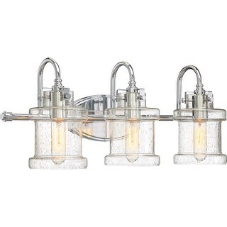 Quoizel Danbury Polished Chrome 3-light Bath Light