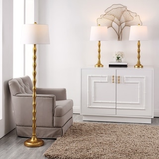 SAFAVIEH Lighting Aurelia Floor And Table Lamp (Set of 3) - 13" W x 13" D x 30" H