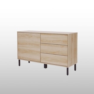 Teamson home - Cairo 47.5" Wide 3 Drawer Sideboard, Oak - 47.5"L x 15.75"W x 29.75"H