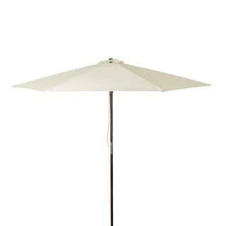 9 Foot Classic Wood Patio Umbrella