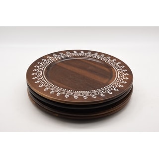 ACACIA WOODEN Charger PLATE 4PCS/SET