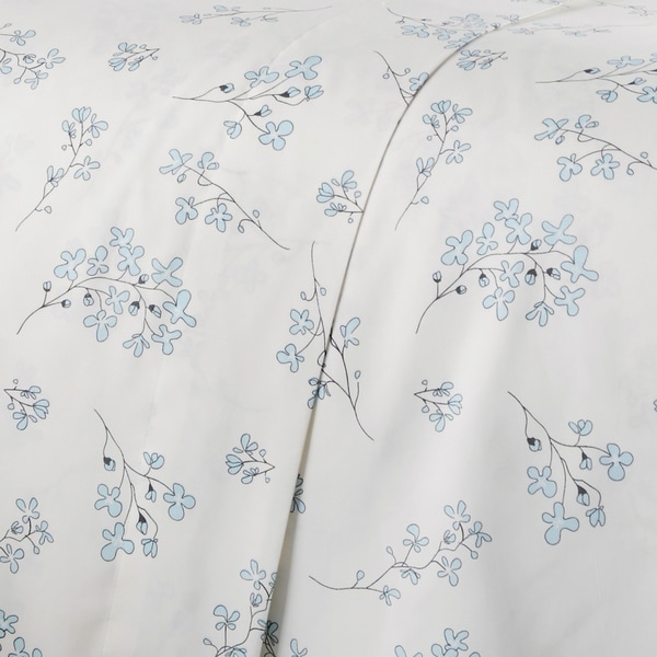 Vilano Choice Ultra-Soft Sweet Floral 4-Piece Printed Bed Sheet Set