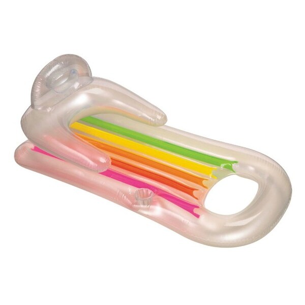 Intex King Kool Inflatable Lounging Swimming Pool Float, Multi-colored (10 Pack)