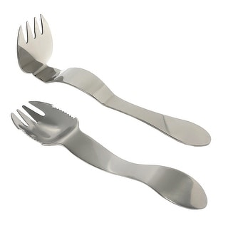 Spigo 2-Piece Multi-Purpose Meat Shredder Fork Set, Silver, 7.9 Inches - Silver