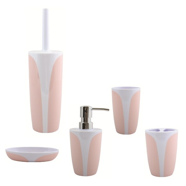 Countertop Soap And Lotion Dispenser MSV-France Kandy Pastel Pink Polystyrene - Pastel Pink