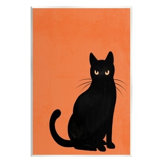 Stupell Bold Black Cat Silhouette Wall Plaque Art, Design by Jo Taylor