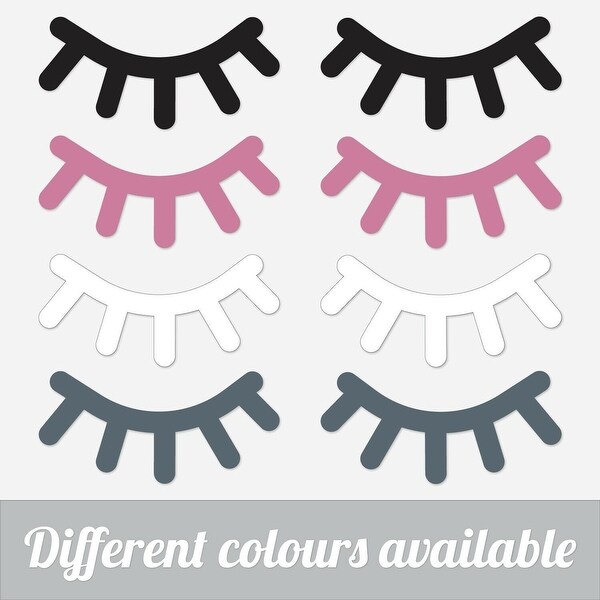 Walplus Grey Sleepy Eyes Cute Eyelashes Wall Sticker Nursery Decor