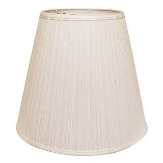 Cloth & Wire White Extra Deep Empire Hardback Fabric Lampshade with Washer Fitter for Table Lamps