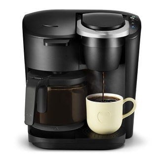 Black Single-Serve K-Cup Pod Coffee Maker, Black