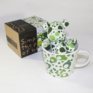 SYNC - [Bubble Green] Stuffed Bear Mug (3.3 inch height) - 3.3 inch height)