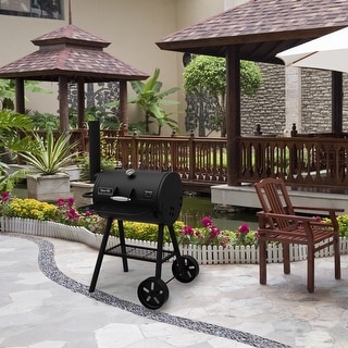 Dyna-Glo DGSS443CB-D Heavy-Duty Compact Barrel Charcoal Grill