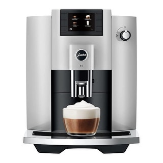 Jura E6 Automatic Espresso Machine w/ Programmable Strength (Platinum)