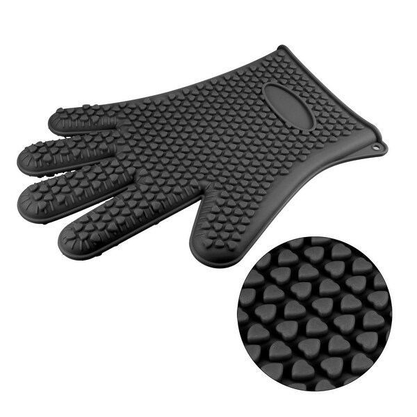 BBQ Grilling Gloves Oven Gloves for Cooking Barbecue Black