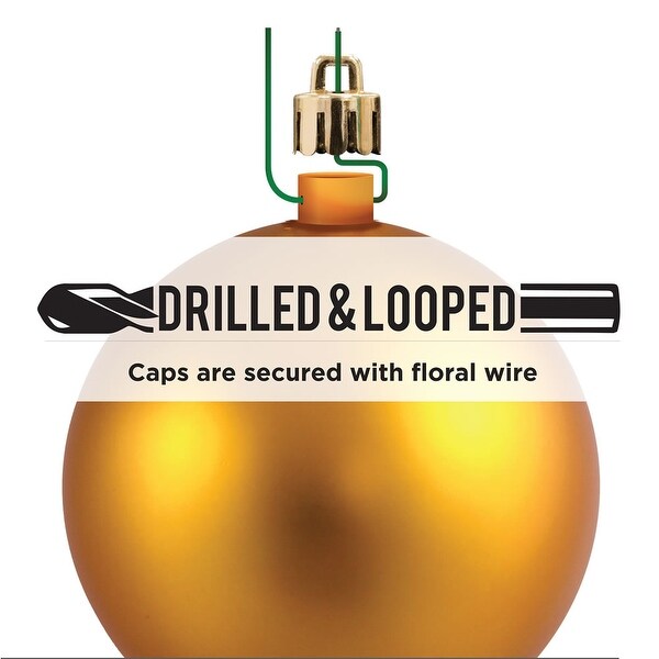 Vickerman 6" Moss Green Glitter Ball Ornament, 4 per Bag