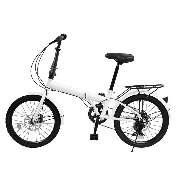 20-inch Steel Bicycles 7-Speed Mountain Foldable Bike