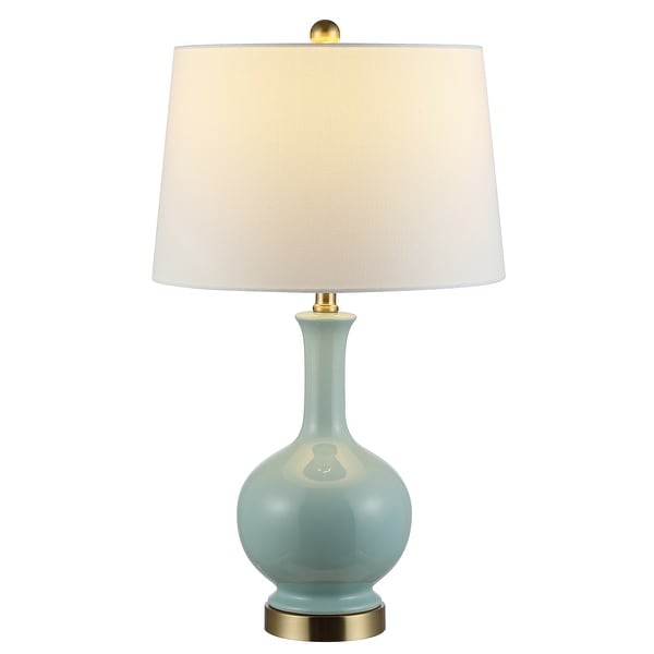 SAFAVIEH Lighting 26-inch Bowie Ceramic Table Lamp - 15" x 15" x 26"