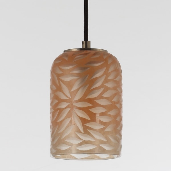 Art Glass Single-Light Pendant Chandelier for Kitchen Island