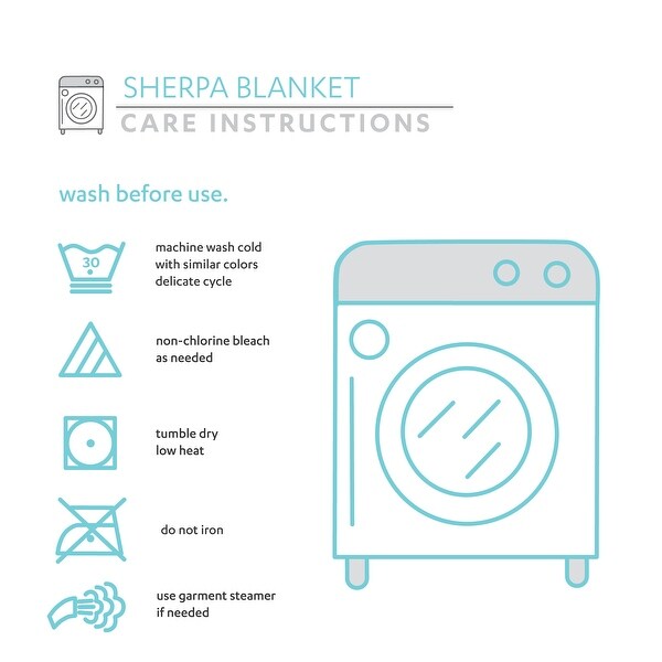 Lush Decor Hygge Geo Soft Sherpa Throw Blanket - 40" x 30"