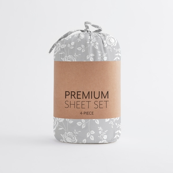 Becky Cameron Premium Ultra Soft Patterned 4 Piece Deep Pocket Bed Sheet Set