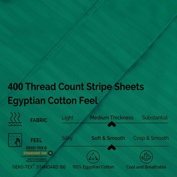 Superior Gyda Deep Pocket 400-Thread Count Egyptian Cotton Sheets