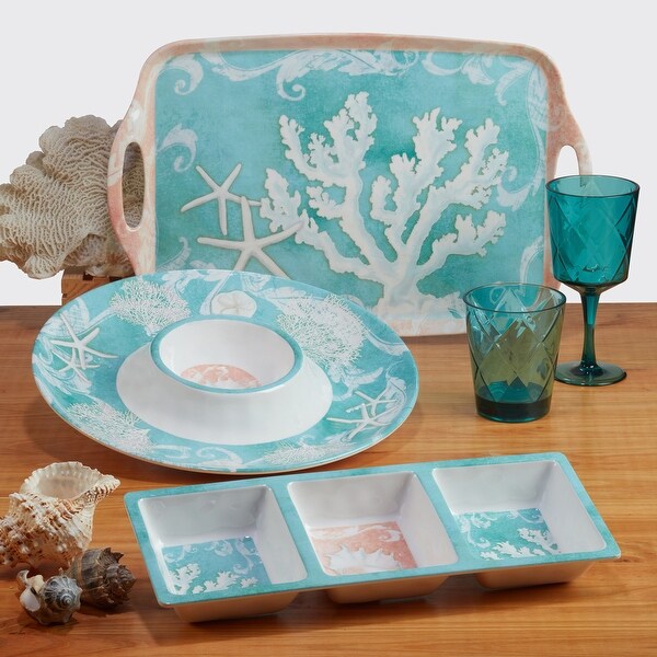 Certified International Inspired Coast 22 oz. Melamine All Purpose Bowl, Set of 6 - 22 oz.