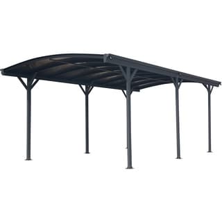 Hanover 19-Ft. x 10-Ft. Aluminum Arch-Roof Carport with Polycarbonate Roof Panels