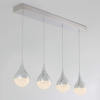 Artika Glitzer 4-LED integrated Pendant Light, Silver