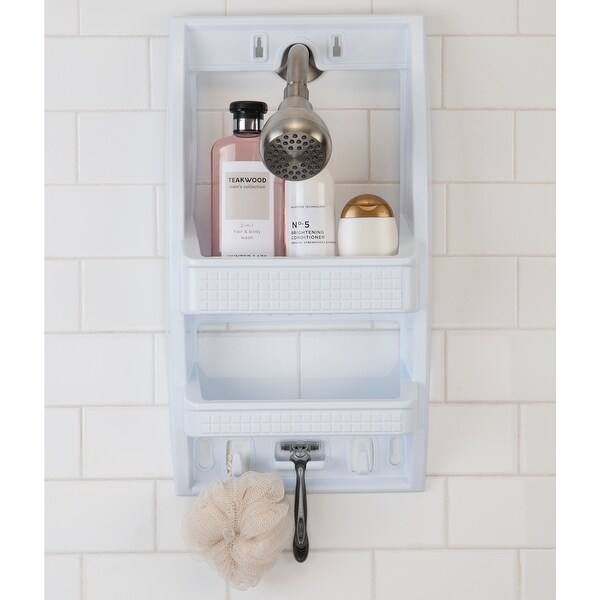 Bath Bliss Multi Hanging Option Shower Caddy in Grey