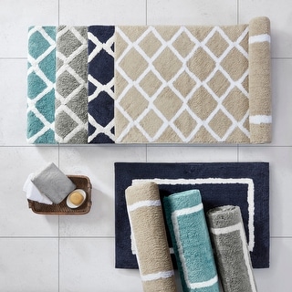 Madison Park Renu Reversible High Pile Tufted Bath Rug