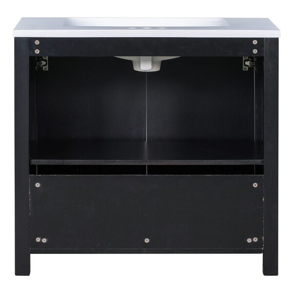 36" Bathroom Vanity with Sink Combo, Modern Small Single Bathroom Cabinet Set, Bathroom Vanity Organizer Bathroom Dresser