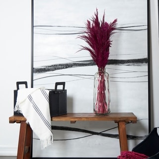 Pink Dried Plant Pampas Natural Foliage with Long Stems