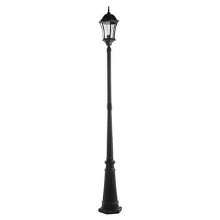 Lutec Single Head 1-Light Black Outdoor Post Lantern - 10.24 x 88.19 x 9.06