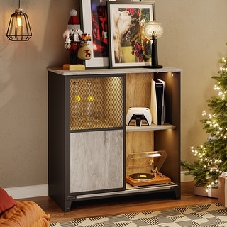 Bar Cabinet Buffet Kitchen Sideboard with Sliding Door