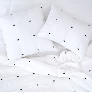 Dot Embroidery Standard Sham