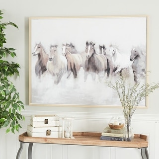 Grey Polystone Modern Farmhouse Framed Wall Art