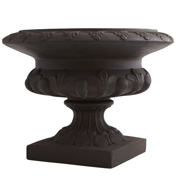Nearly Natural Iron Finished Indoor/Outdoor Decorative Urn