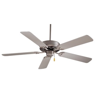 Contractor 42" Ceiling Fan in Brushed Steel finish w/ Silver blades by Minka Aire