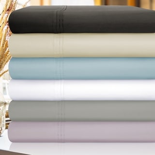 Cotton Blend 1500 Thread Count Solid Deep Pocket Bed Sheet Set by Superior