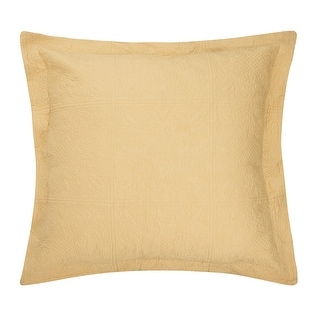 26" x 26" Cornsilk Matelasse Euro Sham