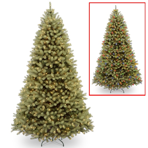 9 ft. Downswept Douglas Fir Tree with Dual Color LED Lights