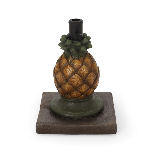 Ferrer Pineapple Umbrella Base by Christopher Knight Home - 14.00" W x 14.00" L x 18.00" H