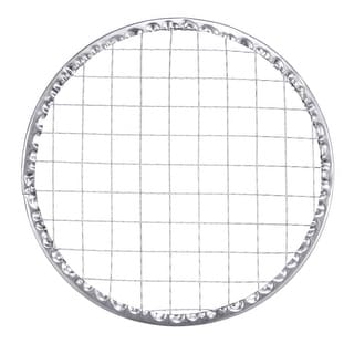 5pcs Round BBQ Grill Net 5.5" Dia Galvanized Iron Barbecue Mesh Mat for Baking