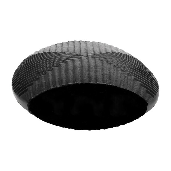 Sagebrook Home Metal, 10"H Ribbed Vase, Matte Black, Novelty, Aluminum, Contemporary, 10"H, Ribbed