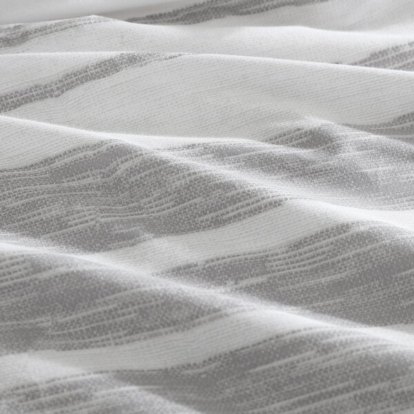 Kenneth Cole New York Abstract Stripe Cotton Grey Comforter Set