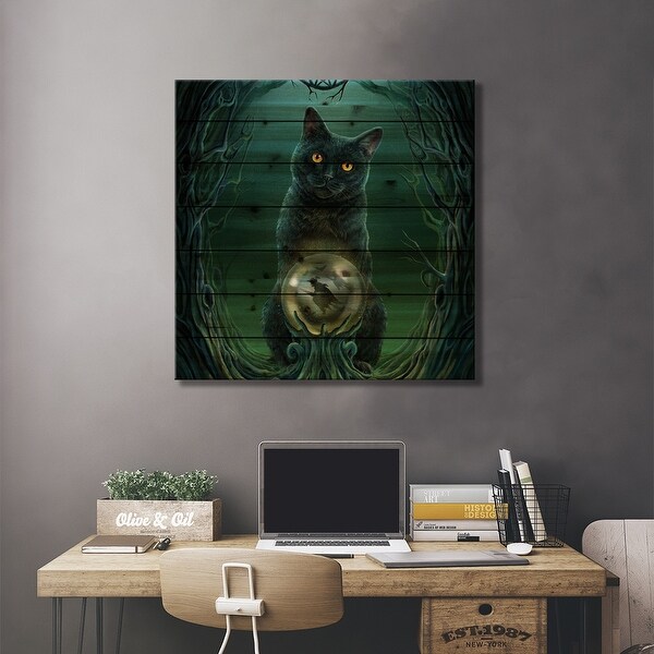 Rise Of The Witches, Square Print On Wood by Lisa Parker - Multi-Color