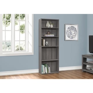 Bookshelf, Bookcase, 6 Tier, 72" Height, Office, Bedroom, Laminate, Transitional