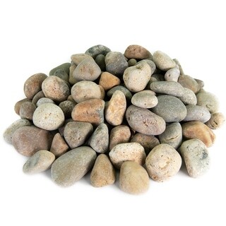 Mexican Beach Pebbles 2000 lbs| Smooth Round Stones | Round Rock for Gardens, Landscape, Ponds, and Decor in Bulk